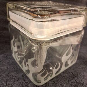 Harley Davidson Glass Jar
